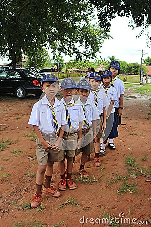 Primary scout activity. Editorial Stock Photo